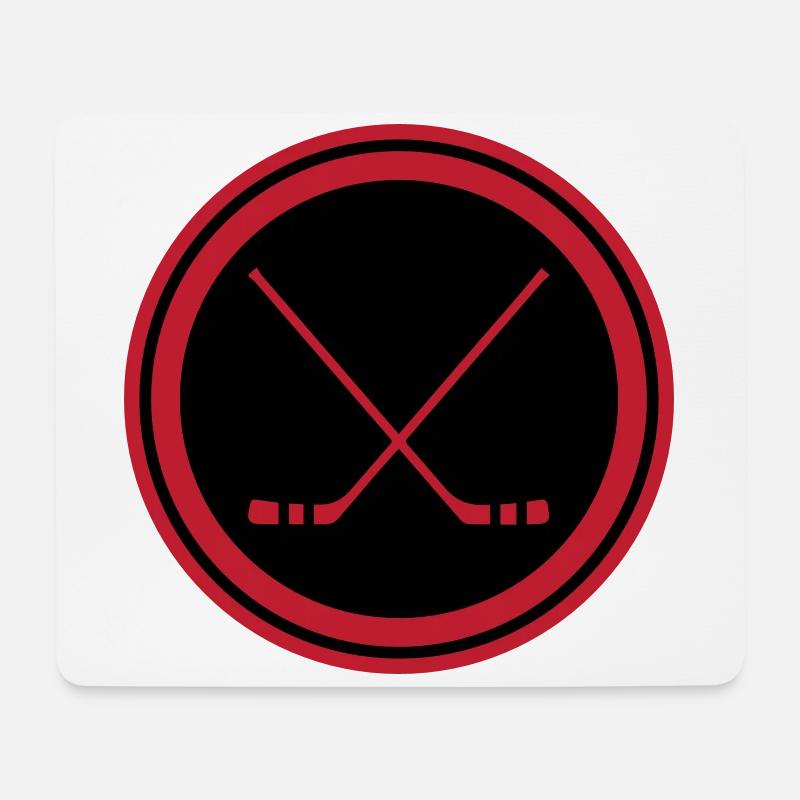 Eishockey hockeyschläger - Mousepad (Querformat) - Weiß
