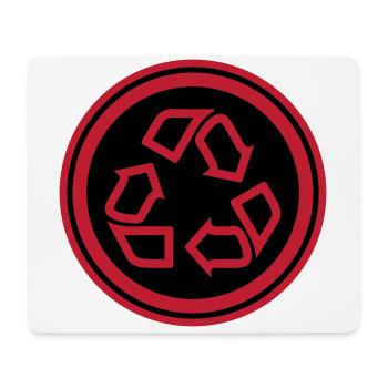 Recycling Symbol - Mouse Pad (horizontal) - white - Front
