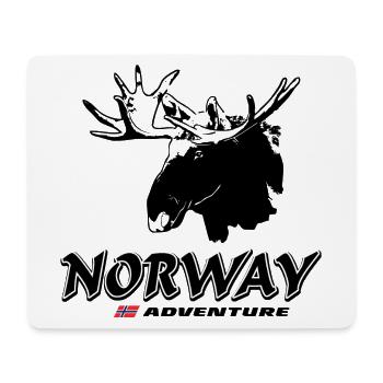 Norway - Elk - Mouse Pad (horizontal) - white - Front