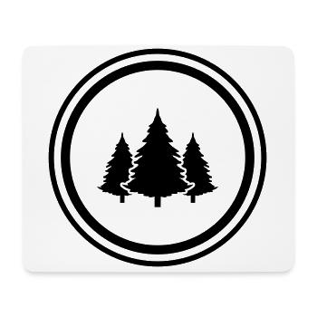 Baum Wald Tanne - Mousepad (Querformat) - Weiß - Vorne