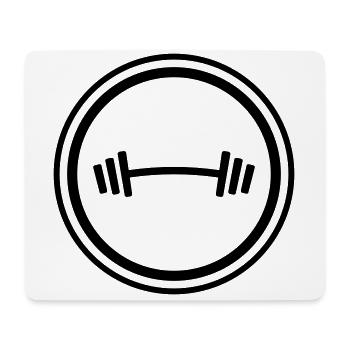 Dumbbell Weights Fitness - Mouse Pad (horizontal) - white - Front