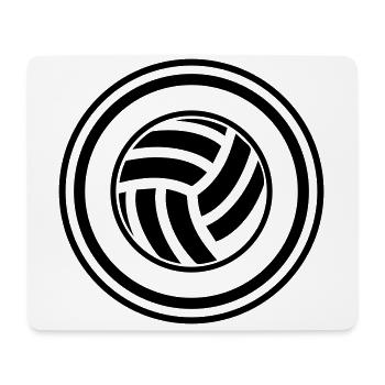 Volleyball Symbol - Mousepad (Querformat) - Weiß - Vorne