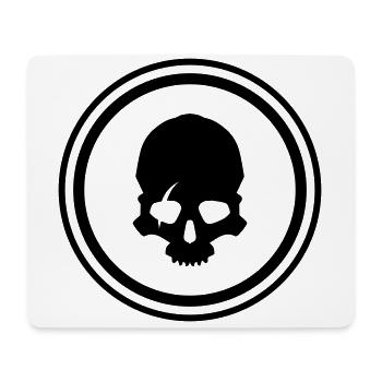 Skeleon Skull - Mouse Pad (horizontal) - white - Front