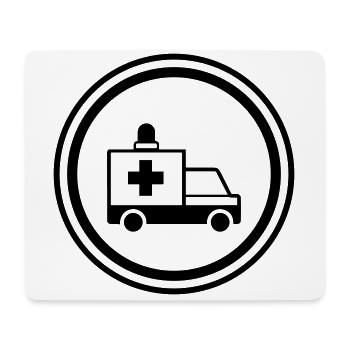 Krankenwagen Ambulance - Mouse Pad (horizontal) - white - Front