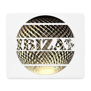 Logo Ibiza en or - Tapis de souris (format paysage) - blanc - Devant
