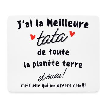 J ai la meilleure tata de la planète - Tapis de souris (format paysage) - blanc - Devant