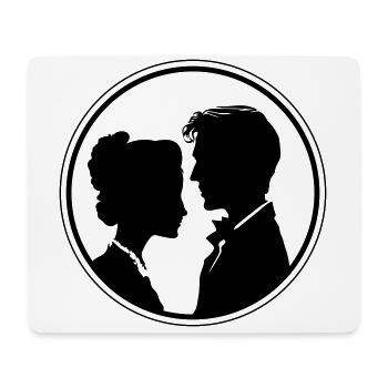 Mariage de couple Mariage de couple - Tapis de souris (format paysage) - blanc - Devant