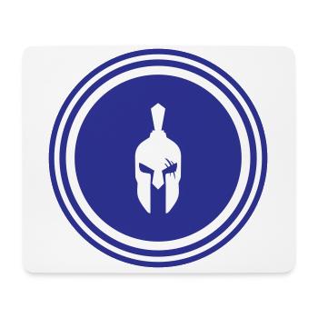 Spartaner Helm - Mousepad (Querformat) - Weiß - Vorne