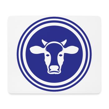 Cow Head Symbol - Mouse Pad (horizontal) - white - Front
