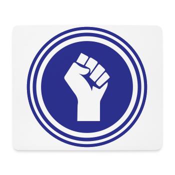 Hand Fist - Mouse Pad (horizontal) - white - Front
