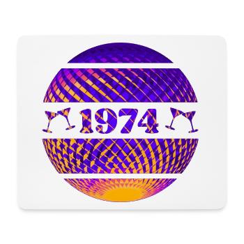 1974 - 50th birthday - Mouse Pad (horizontal) - white - Front