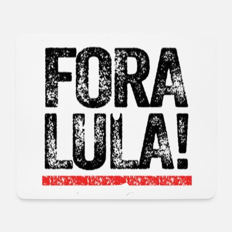 Fora Lula T-shirt - Brasilien - Mousepad (Querformat) - Weiß
