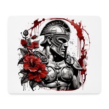 Gladiateur tatto encre d’art - Tapis de souris (format paysage) - blanc - Devant