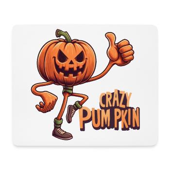 Crazy Veggies: Pumpkin in Sport Outfit - Mousepad (Querformat) - Weiß - Vorne
