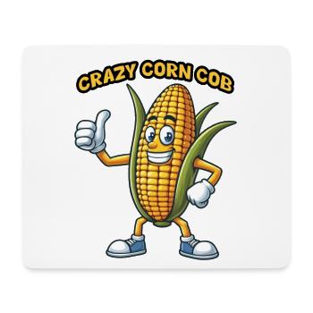 Crazy Veggies: Corn Cob Thumbs Up - Mousepad (Querformat) - Weiß - Vorne