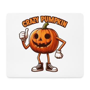 Crazy Veggies: Carved Pumpkin Thumbs Up - Mousepad (Querformat) - Weiß - Vorne