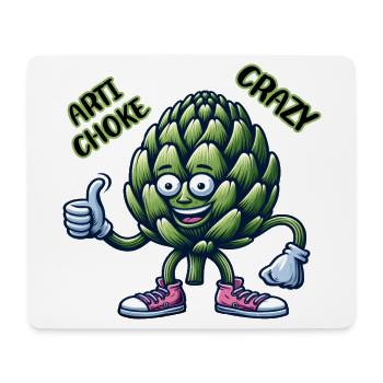 Crazy Veggies: Artichoke Gang Thumbs Up - Mouse Pad (horizontal) - white - Front