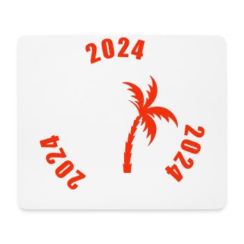 Jours fériés à Ibiza 2024 - Tapis de souris (format paysage) - blanc - Devant