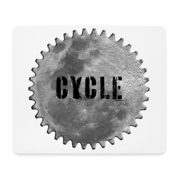 Mond-Radtour - Mousepad (Querformat) - Weiß - Vorne