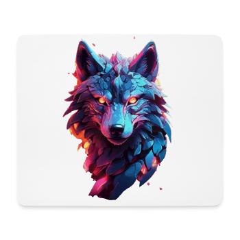Wolf - Mouse Pad (horizontal) - white - Front
