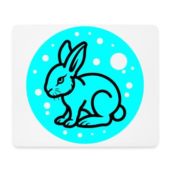 Hase Ostern Symbol - Mousepad (Querformat) - Weiß - Vorne