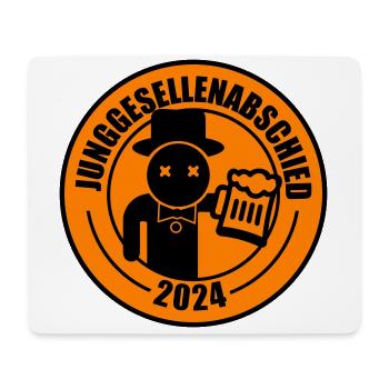 Junggesellenabschied 2024 Bier - Mousepad (Querformat) - Weiß - Vorne