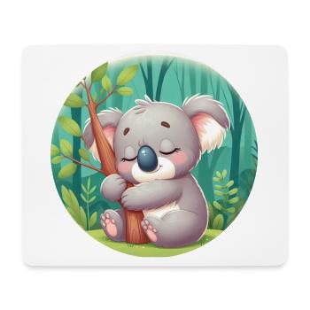Koala heureux Koala Ours Koala - Tapis de souris (format paysage) - blanc - Devant