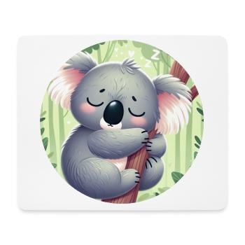 Koala heureux Koala Ours Koala - Tapis de souris (format paysage) - blanc - Devant