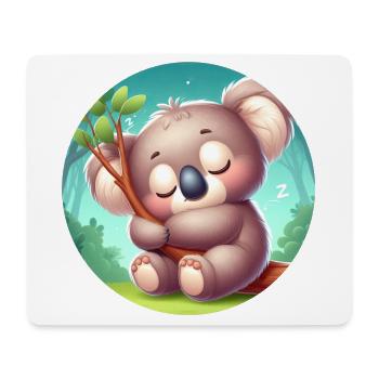 Koala heureux Koala Ours Koala - Tapis de souris (format paysage) - blanc - Devant
