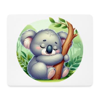 Koala heureux Koala Ours Koala - Tapis de souris (format paysage) - blanc - Devant