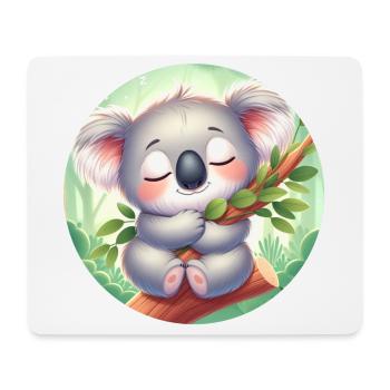Koala heureux Koala Ours Koala - Tapis de souris (format paysage) - blanc - Devant
