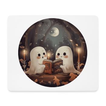 Ghosts, Reading, Book, Library, Halloween - Mouse Pad (horizontal) - white - Front