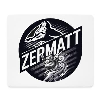 Zermatt, Eringerkuh, Eringer - Mousepad (Querformat) - Weiß - Vorne