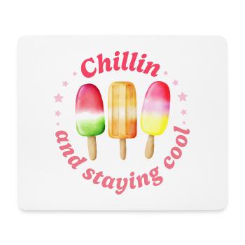 Chill Ice Cream - Mousepad (Querformat) - Weiß - Vorne
