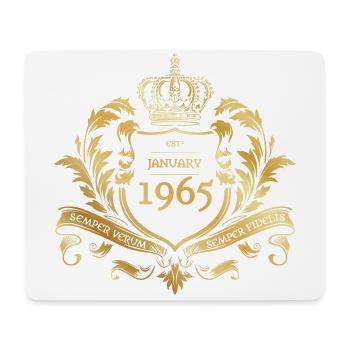 60e anniversaire Semper Verum - Création 01/1965 - Tapis de souris (format paysage) - blanc - Devant