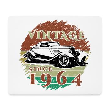 60e anniversaire Un classique - Millésime depuis 1964 - Tapis de souris (format paysage) - blanc - Devant