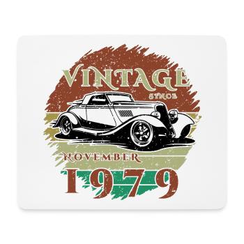45ème Anniversaire - Classiques - Millésime depuis 11/1979 - Tapis de souris (format paysage) - blanc - Devant