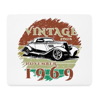 55th Birthday - Classics - Vintage since 11/1969 - Mouse Pad (horizontal) - white - Front