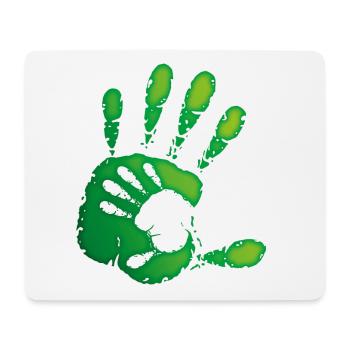 ZEIGER - GRÜN - Mousepad (Querformat) - Weiß - Vorne