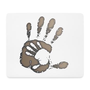ZEIGER - GRAU - Mousepad (Querformat) - Weiß - Vorne