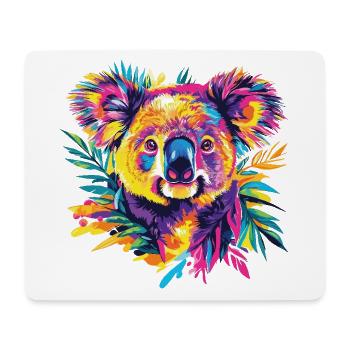 Koala Koala Bear Australia Nature Wilderness Colorful Art - Mouse Pad (horizontal) - white - Front
