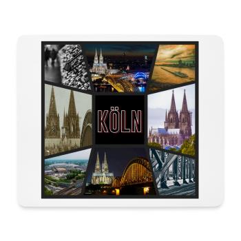 Cologne Skyline City Germany Collage Graffiti - Mouse Pad (horizontal) - white - Front