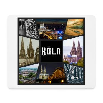 Cologne Skyline City Germany Collage Graffiti - Mouse Pad (horizontal) - white - Front