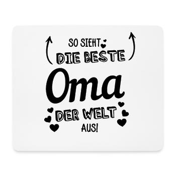 So gut sieht die beste Oma der Welt aus - Mousepad (Querformat) - Weiß - Vorne