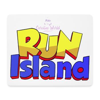 Run Island .2 - Tapis de souris (format paysage) - blanc - Devant
