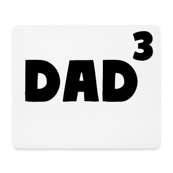 PAPA UP TROIS 3 Père - Tapis de souris (format paysage) - blanc - Devant