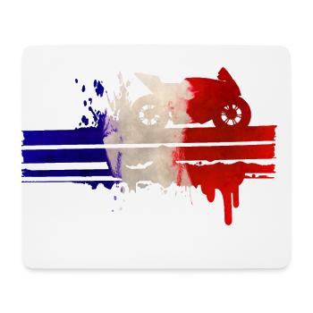 Motorrad Motorsport Frankreich Rennstreifen - Mousepad (Querformat) - Weiß - Vorne