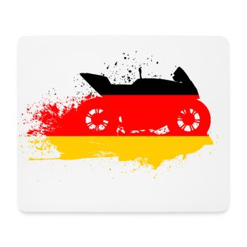 Moto Art Motorsport Germany Flag - Mouse Pad (horizontal) - white - Front