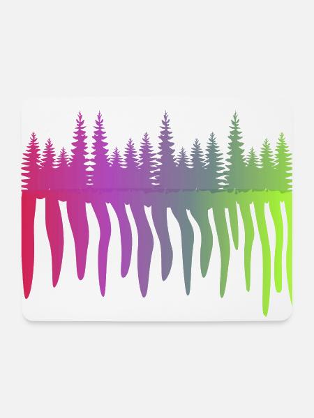 Wald fliesst - Mousepad (Querformat) - Weiß