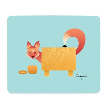 Cheeky Little Fox - Mouse Pad (horizontal) - white - Front
